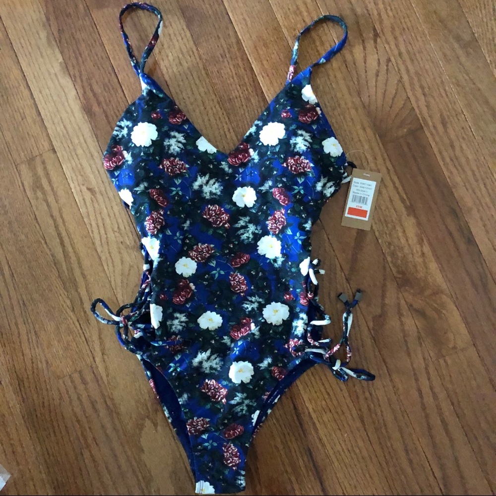 Rachel Rachel Roy Lace-Up One-Piece Swimsuit - Picture 5 of 6